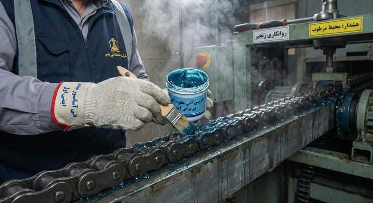 استفاده از گریس ضد آب برای روغن کاری زنجیر پله برقی در مناطق مرطوب