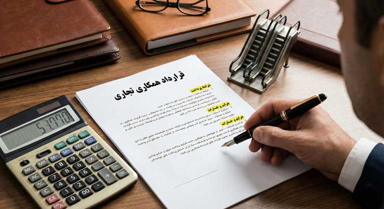 محاسبه شرایط پرداخت و جریمه دیرکرد در قرارداد فروش پله برقی.