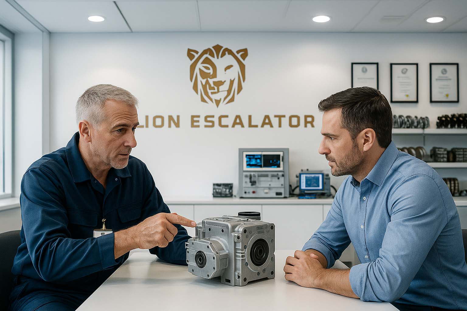 مشاوره رایگان در مورد تعمیر قطعات پله برقی در مرکز پشتیبانی پله برقی لاین