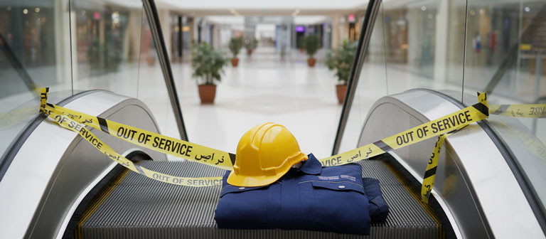 پروتکل‌های ایمنی سرویس پله برقی