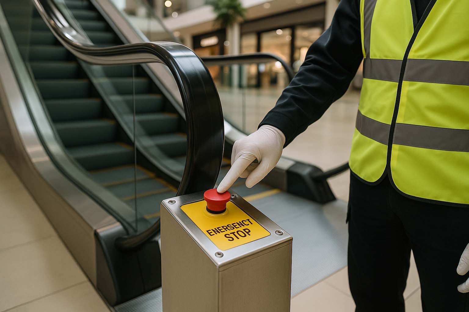 تست ایمنی پله برقی