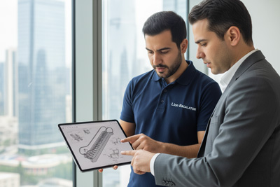 مشاوره تخصصی پله برقی شیشه ای توسط پله برقی لاین