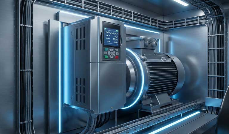 درایو VVVF و موتور پله برقی مدرن با سیستم کاهش مصرف انرژی