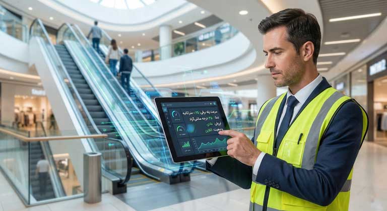 سیستم مانیتورینگ هوشمند پله برقی و کنترل از راه دور