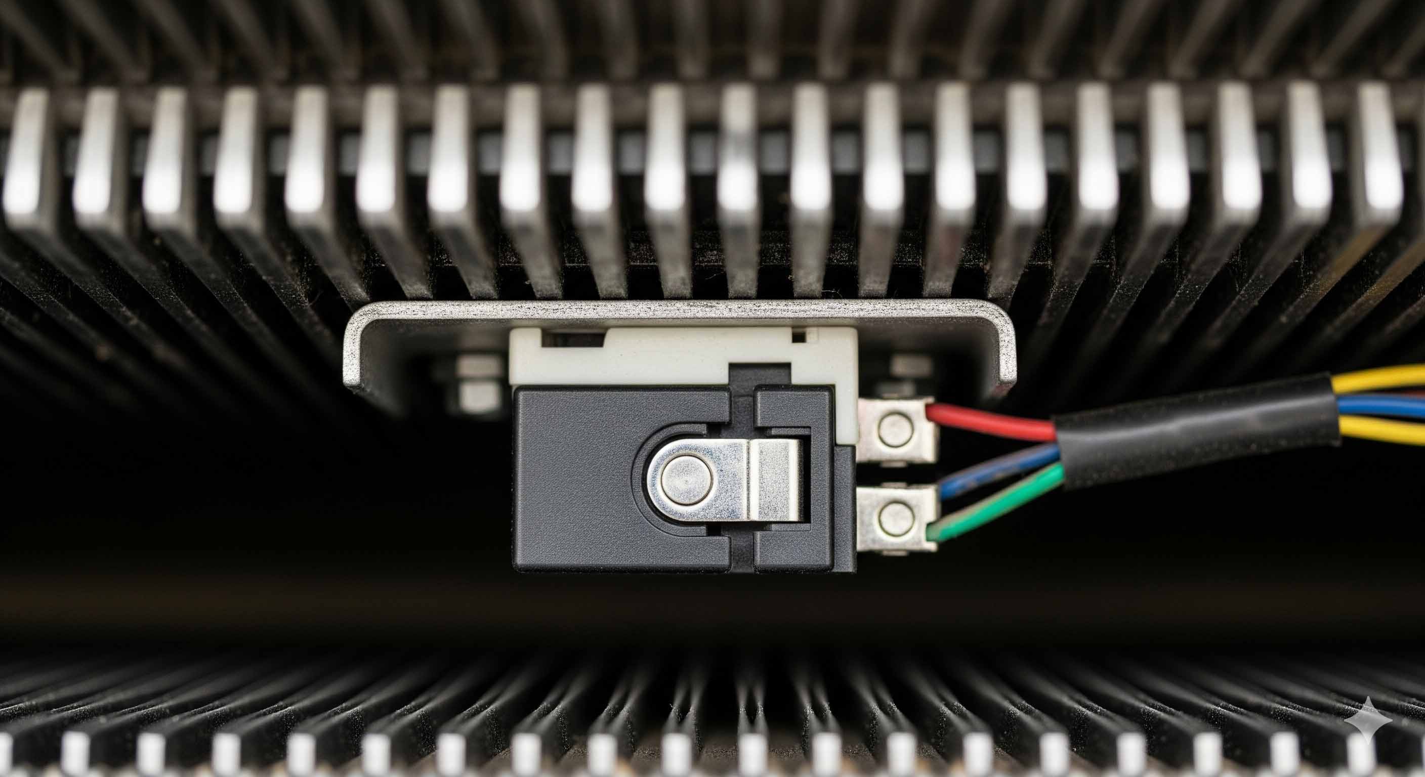 میکروسوئیچ ایمنی نصب شده در زیر صفحه شانه پله برقی