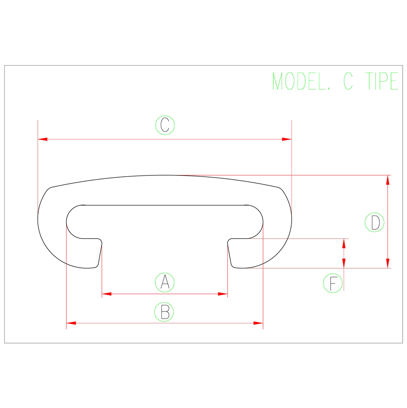 هندریل پله برقی  C TYPE - J