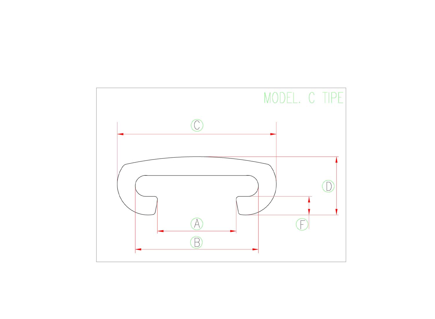 هندریل پله برقی C-Type برند Otis