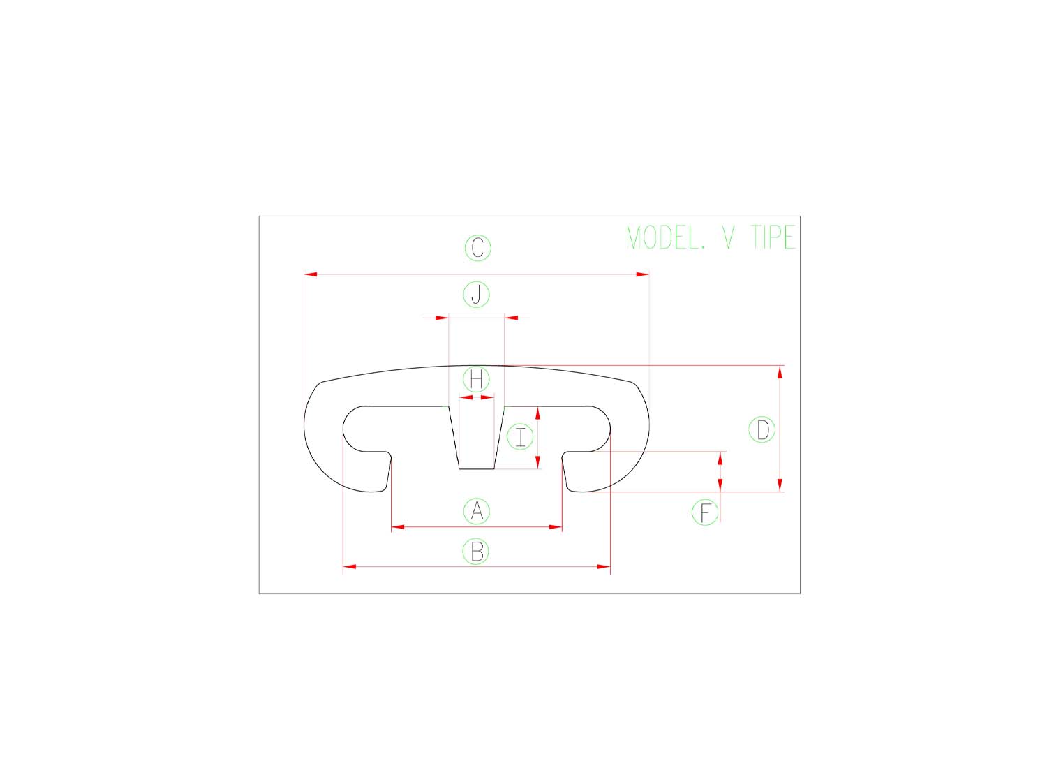 هندریل پله برقی V-Type به رنگ مشکی برند Thyssen