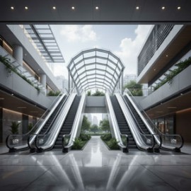 انواع پله‌ برقی بر اساس محیط نصب: راهنمای انتخاب برای شرایط داخلی، بیرونی و نیمه‌سرپوشیده