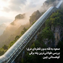 صعود به قله بدون قطره‌ای عرق؛ بررسی طولانی‌ترین پله برقی کوهستانی چین