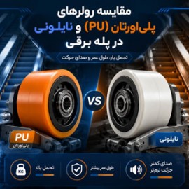 مقایسه رولرهای پلی‌اورتان (PU) و نایلونی در پله برقی: تحمل بار، طول عمر و صدای حرکت