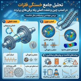 تحلیل جامع خستگی فلزات در استپ چین و شفت اصلی پله برقی‌های پرتردد
