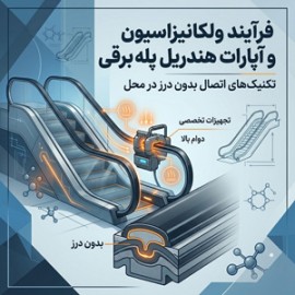 فرآیند ولکانیزاسیون و آپارات هندریل پله برقی: تکنیک‌های اتصال بدون درز در محل