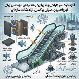 آکوستیک در طراحی پله برقی: راهکارهای مهندسی برای ایزولاسیون صوتی و کنترل ارتعاشات سازه‌ای