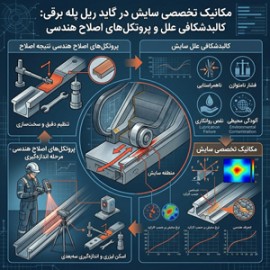 مکانیک تخصصی سایش در گاید ریل پله برقی: کالبدشکافی علل و پروتکل‌های اصلاح هندسی