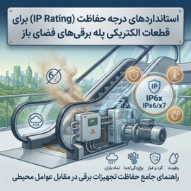 استانداردهای درجه حفاظت (IP Rating) برای قطعات الکتریکی پله برقی‌های فضای باز